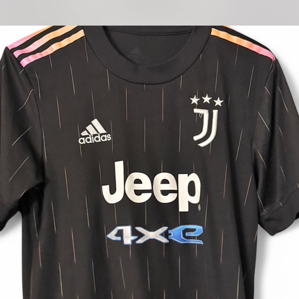 Adidas Black Multicolor Soccer Jersey